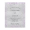 Silver purple glitter wedding invitation budget