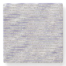 Silver Purple Glitzy Glitter Stripes