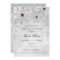 silver purple Winter Bridal Shower Invite