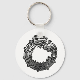 Silver Quetzalcoatl Key Ring