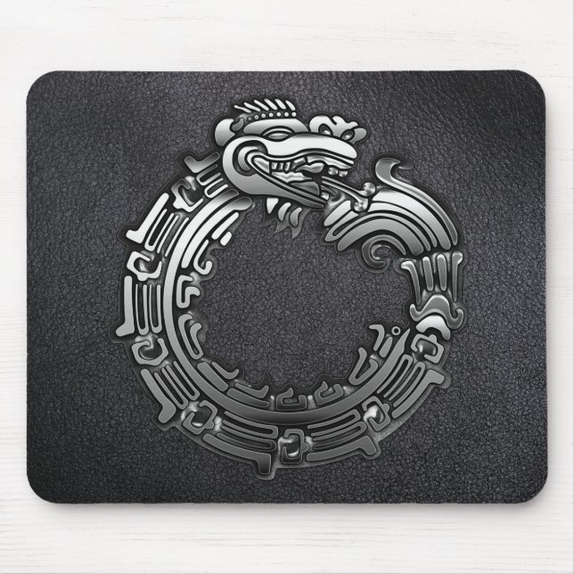 Silver Quetzalcoatl Mouse Mat (Front)