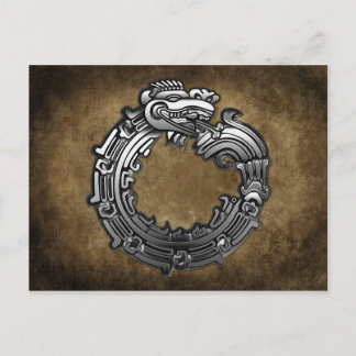 Silver Quetzalcoatl Postcard