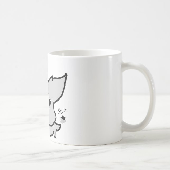 Silver Rabbit Coffee Mug (Right)