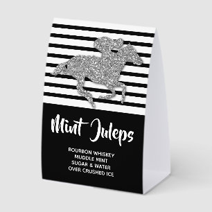 Silver Racehorse Derby Mint Juleps
