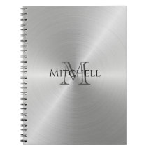 Silver Radial Metallic Monogram