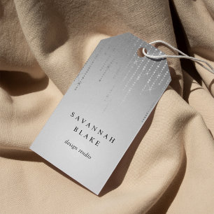 Silver Rain Custom Business or Boutique Tags