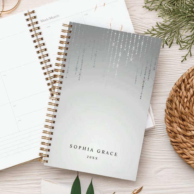 Silver Rain String Lights Personalised Planner (Creator Uploaded)