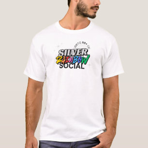 Silver Rainbow Social Logo T-Shirt