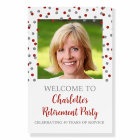 Silver Red Retirement Party 8.5x11 Photo