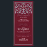Silver Red Royal Mediaeval Sword Wedding  Menu<br><div class="desc">Celebrate your special day with this Royal Mediaeval Sword Wedding design. The Silver featured in this design is not real foil. You can customise this further by clicking on the "PERSONALIZE" button. For further questions please contact us at ThePaperieGarden@gmail.com.</div>
