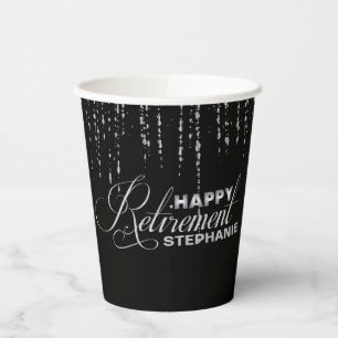 Silver Retirement Party, Custom Paper Cup