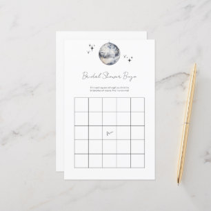 Silver Retro Disco Bingo Bridal Shower Game