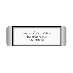 Silver Return Address Labels
