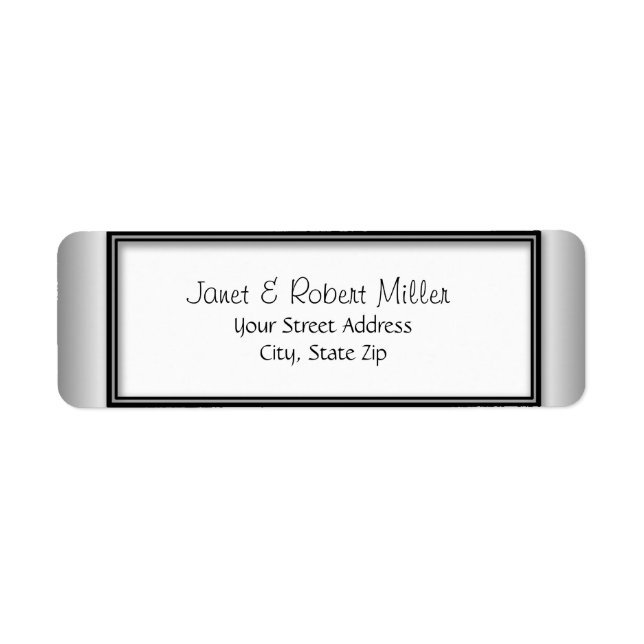 Silver Return Address Labels (Front)