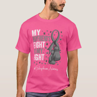 Silver Ribbon Boyfriend Schizophrenia Awareness T-Shirt