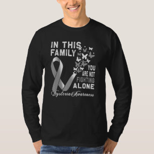 Silver Ribbon Dyslexia Awareness Month T-Shirt