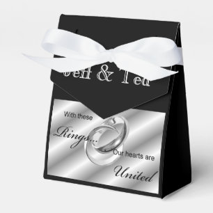 Silver Rings Gay Lesbian Wedding Ceremony Favours Favour Box