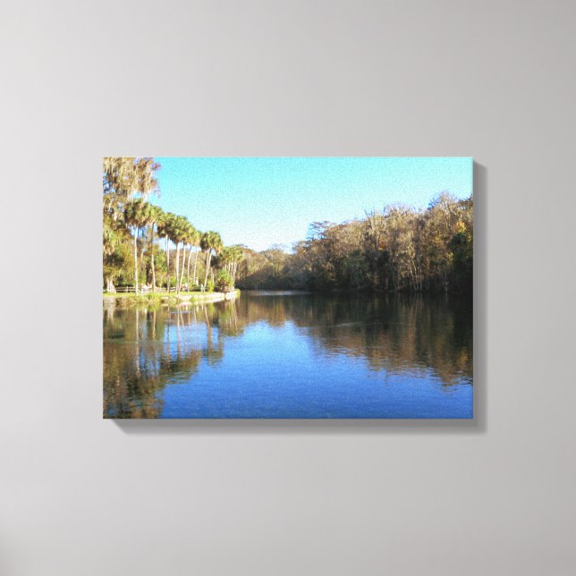 Silver River beauty Canvas Print (Front)