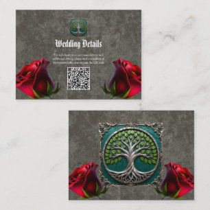 Silver Roots of Eternity – Tree of Life. Enclosure Card
