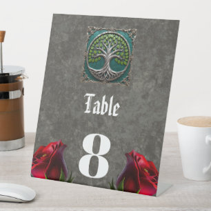 Silver Roots of Eternity – Tree of Life. Pedestal Sign