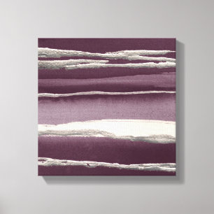 Silver Rose Purple Abstract Print