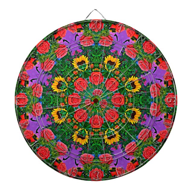 Silver Rose Rings  Dartboard (Front)