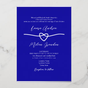Silver Royal Blue Wedding