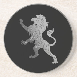 Silver Royal Lion Coaster