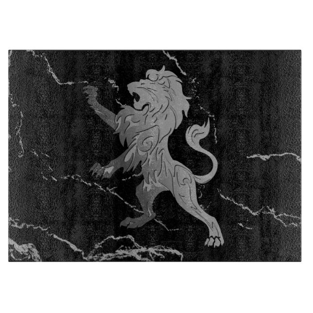 Silver Royal Lion Cutting Board (Front)