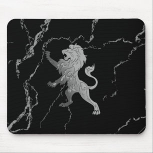 Silver Royal Lion Mouse Mat