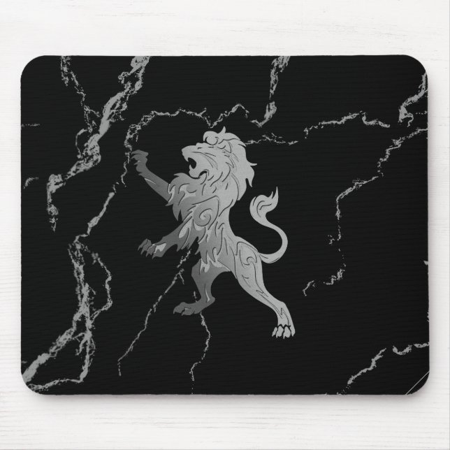 Silver Royal Lion Mouse Mat (Front)