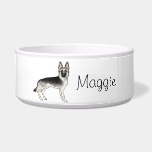 Silver Sable German Shepherd Dog With Custom Name