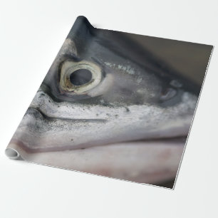 Silver Salmon Face Wrapping Paper