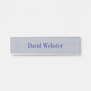 Silver Sands Grey Hanging Nameplate Door Sign