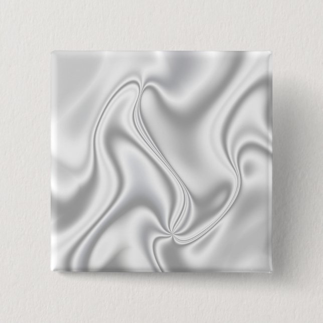 Silver Satin 15 Cm Square Badge (Front)