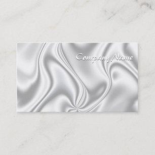 Silver Satin Business Card