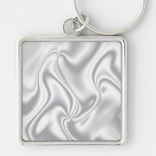 Silver Satin Key Ring