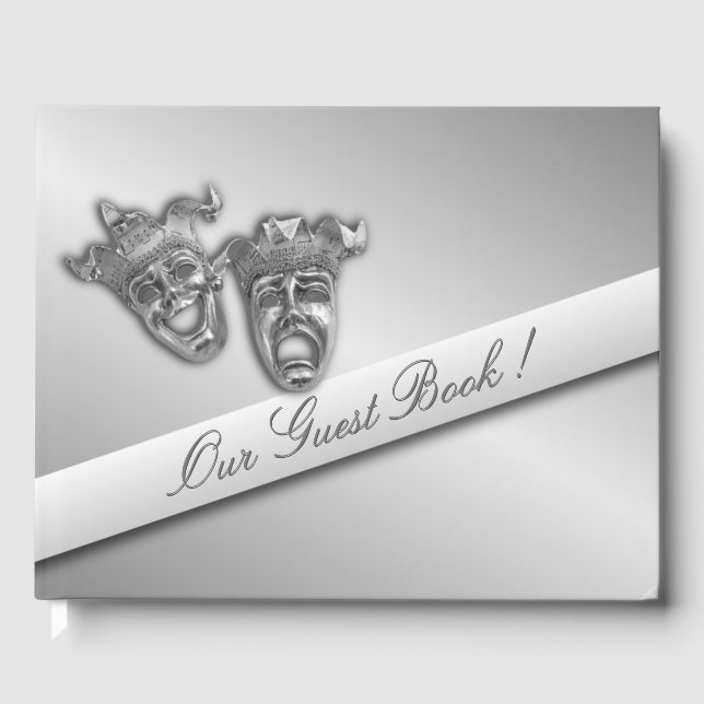 Silver Screen Theatre Masks Guest Book (Front)