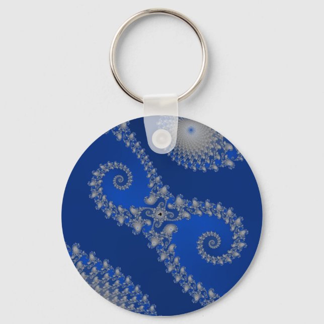 Silver Seahorse Keychain (Front)
