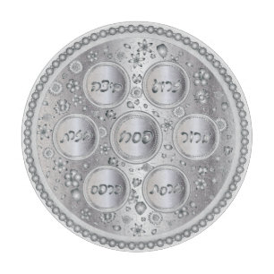Silver Seder Plate Cutting Board