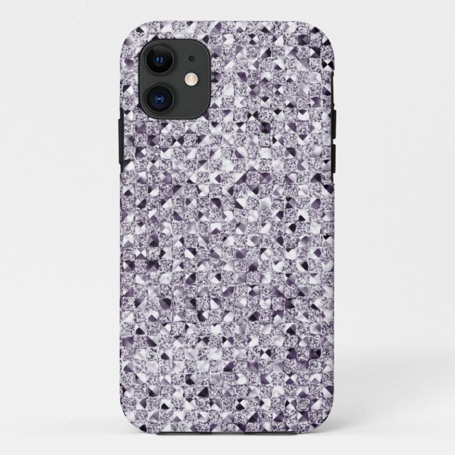 Silver Sequin Effect Phone Cases (Back)
