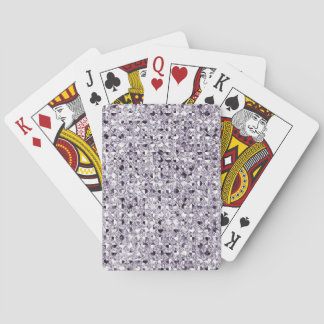Silver Sequin Effect Playing Cards