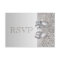 Silver Sequins, Bow & Diamond RSVP Wedding