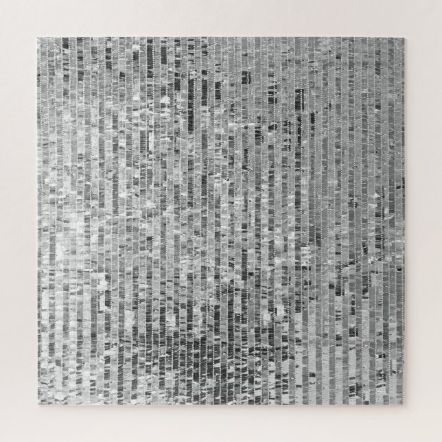 Silver sequins, glamourous seamless background. jigsaw puzzle (Vertical)