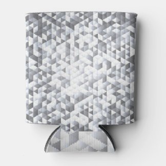 Silver Sequins: Glittering Mosaic Background Can Cooler