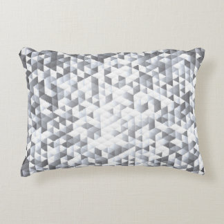 Silver Sequins: Glittering Mosaic Background Decorative Cushion
