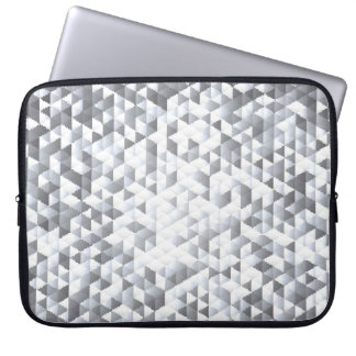 Silver Sequins: Glittering Mosaic Background Laptop Sleeve