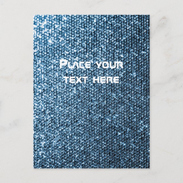Silver Sequins Postcard (Front)