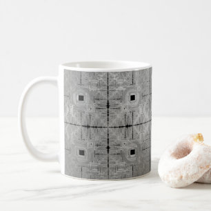 Silver Serenade Ceramic Tile Coffee Mug