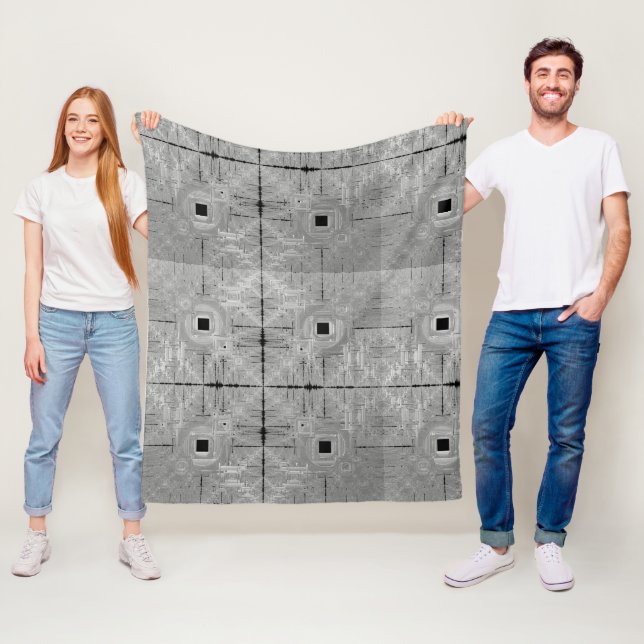 Silver Serenade Fleece Blanket (In Situ)